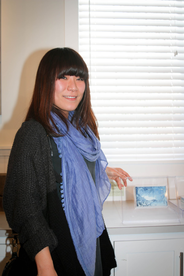 Ayumi Shibata "Deep in the Water Series: Coral, Flow, Blue Tale" Etching Prints (20 Layers) and Hand-Cutout Available $1500 to $2500