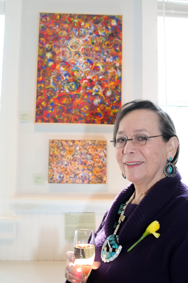Caryl Stern "Emergence" and "Abundance" Oil on Canvas Emergence (top) Available $2000 Abundance Sold